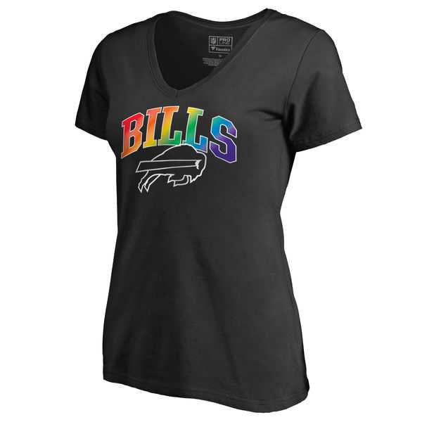 Women's Buffalo Bills NFL Pro Line by Fanatics Branded Black Plus Sizes Pride T-Shirt,We sell and wholesale Women's Buffalo Bills NFL Pro Line by Fanatics Branded Black Plus Sizes Pride T-Shirt on line form chian!